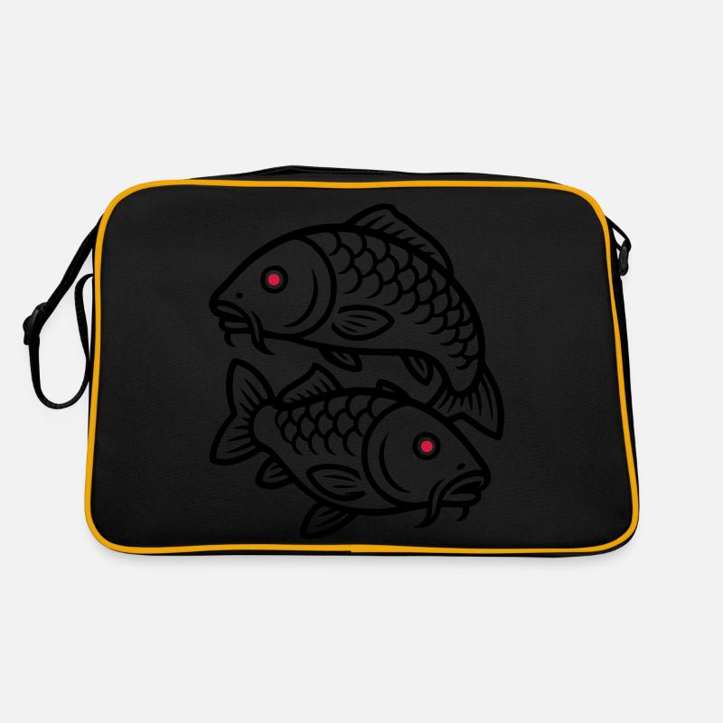 Carp Fish Icon Retro Bag