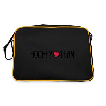Équipe de hockey - Sac Retro - noir/or - Dos