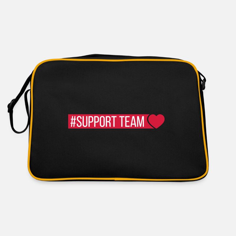 Support Team Herz Retro Tasche