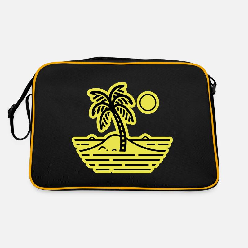 Palm trees symbol island summer Retro Bag
