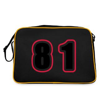 81 Number College - Retro Bag - black/gold - Back