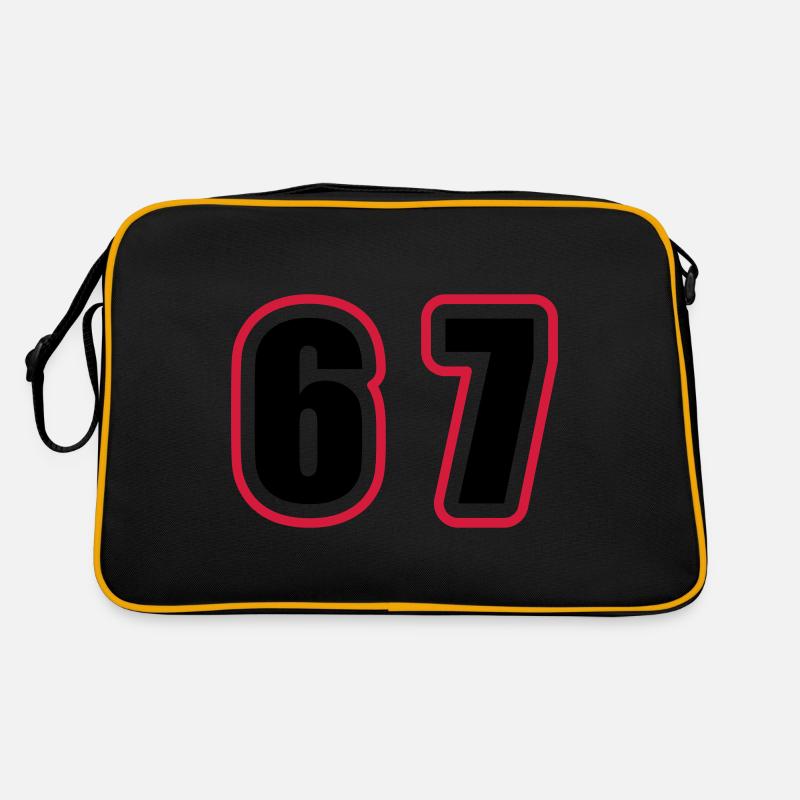 67 Number College Retro Bag