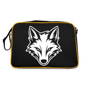 Tête de renard - Sac Retro - noir/or - Dos