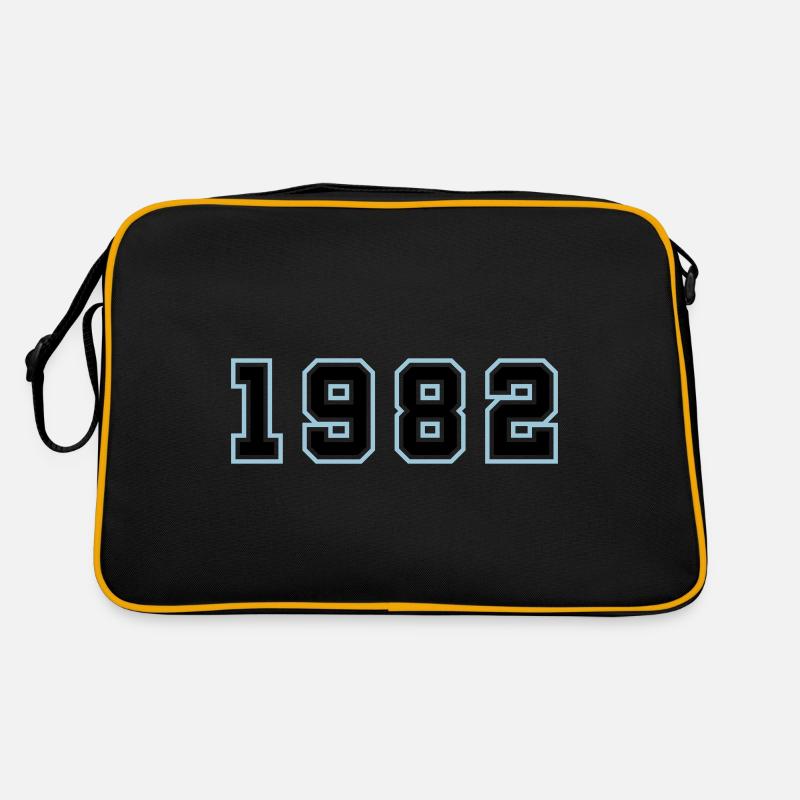 1982 Année Anniversaire Sac Retro