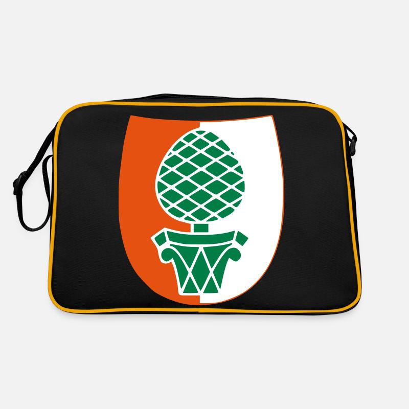 Augsburg - Retro Tasche - Schwarz/Gold