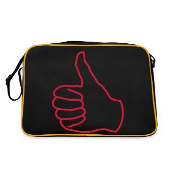 pouce - Sac Retro - noir/or - Dos