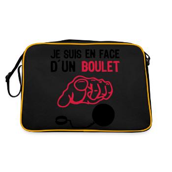I'm facing ball insulte2 finger points - Retro Bag - black/gold - Back