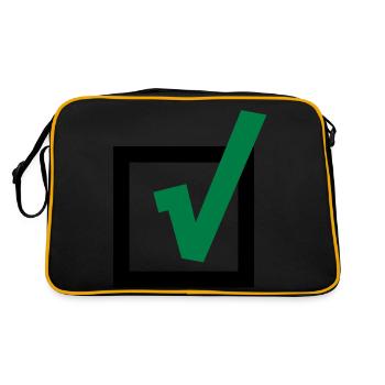 Fishhook - Retro Bag - black/gold - Back