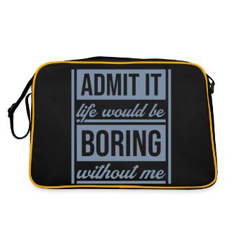 vie ennuyeuse sans moi - Sac Retro - noir/or - Dos