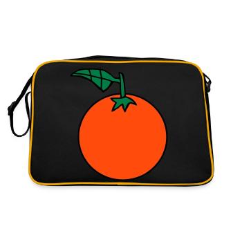 Orange - Retro Bag - black/gold - Back