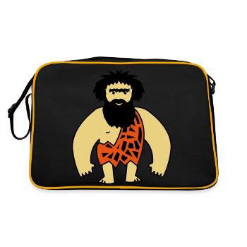 Homme des cavernes - Sac Retro - noir/or - Dos
