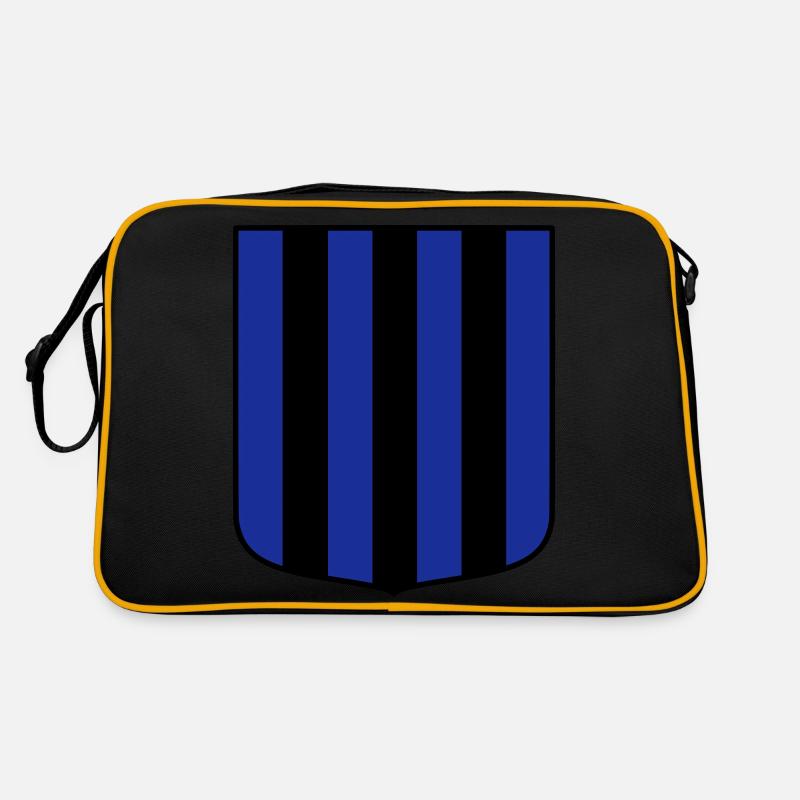 Dunkelblau Retro Tasche