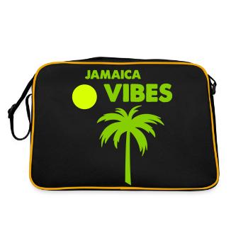 Ambiance jamaïcaine - Sac Retro - noir/or - Dos
