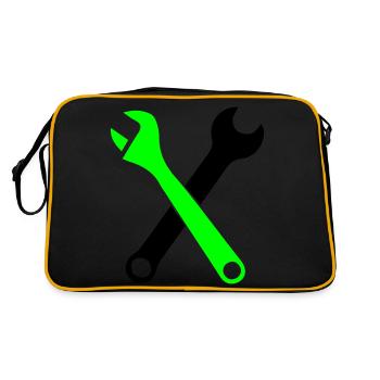 Clé à outils 1 - Sac Retro - noir/or - Dos