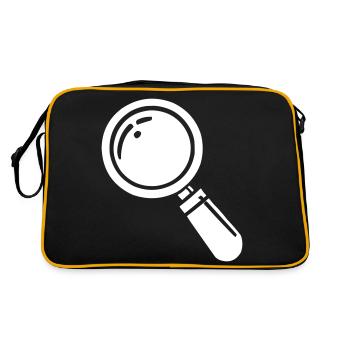 magnifying glass - Retro Bag - black/gold - Back