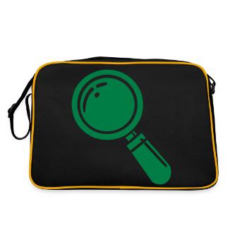 magnifying glass - Retro Bag - black/gold - Back