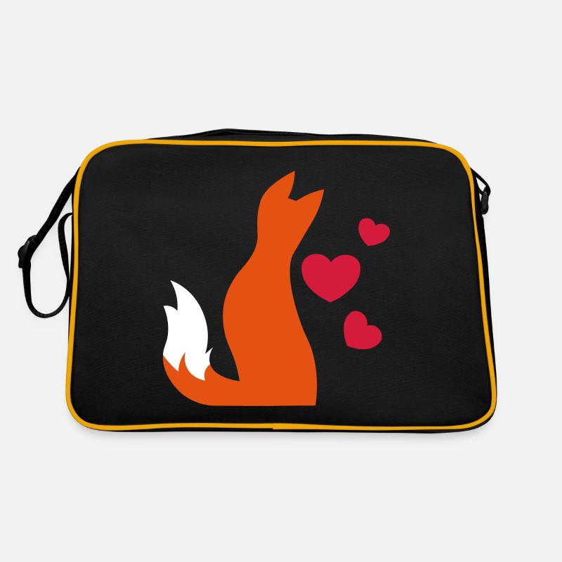 In love with amoureux - fox fox renard Retro Bag