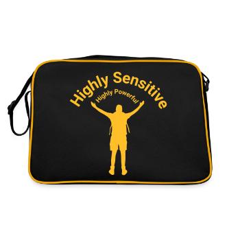 Highly sensitive - Retro Bag - black/gold - Back