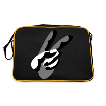main_victoire - Sac Retro - noir/or - Dos
