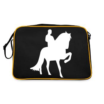 horseman - Retro Bag - black/gold - Back