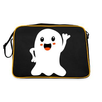 ghost 2 - Retro Tasche - Schwarz/Gold - Hinten
