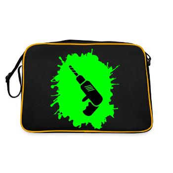 Drill Blobs Craftsman - Retro Bag - black/gold - Back