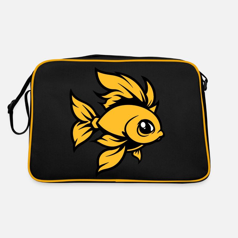 Poisson rouge Poisson Bande Dessinée Sac Retro