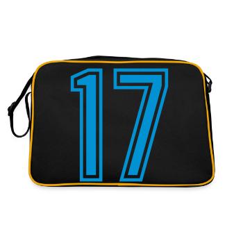 17 - Retro Tasche - Schwarz/Gold - Hinten