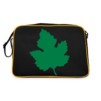 leaf - Retro Bag - black/gold - Back