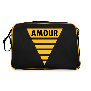 Amour in the triangle (divided triangle) - Retro Bag - black/gold - Back