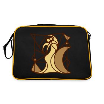 Tango des contraires. Passion la nuit. - Sac Retro - noir/or - Dos
