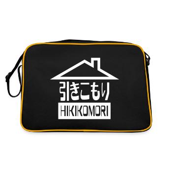 Hikikomori き こ も Rec Reclus japonais - Sac Retro - noir/or - Dos