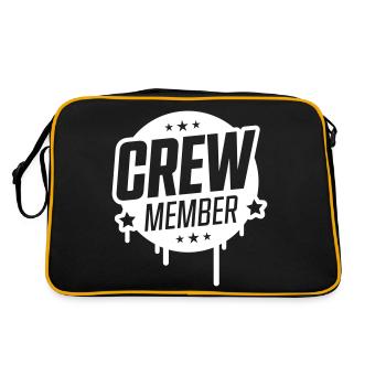 crew member - Retro Bag - black/gold - Back