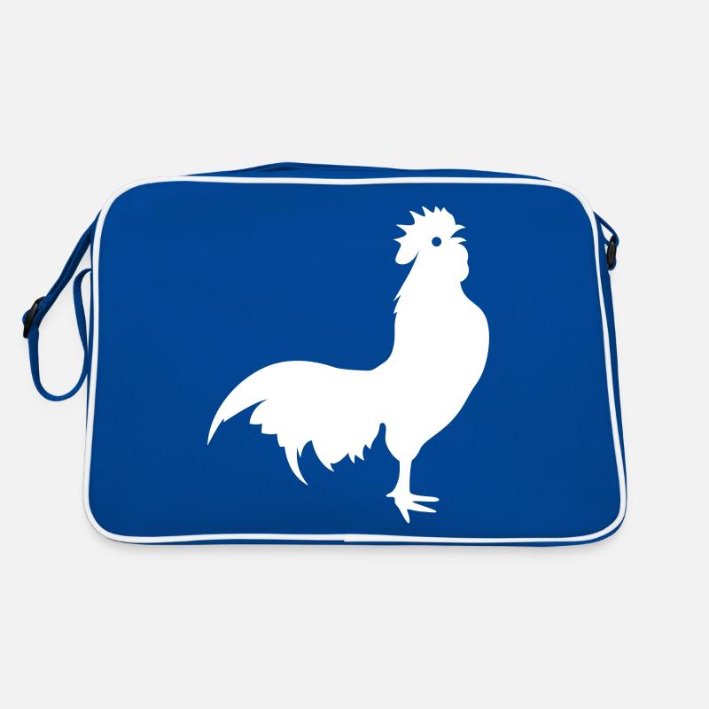 Silhouette d’animal coq Sac Retro