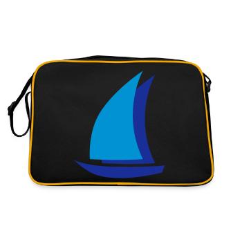 bateau à voile - Sac Retro - noir/or - Dos