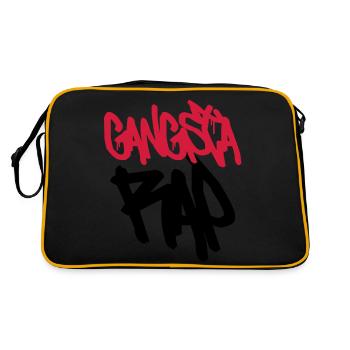 Gangsta RAP ! - Sac Retro - noir/or - Dos