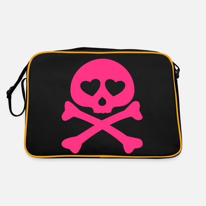 crâne de coeur (c.) Sac Retro