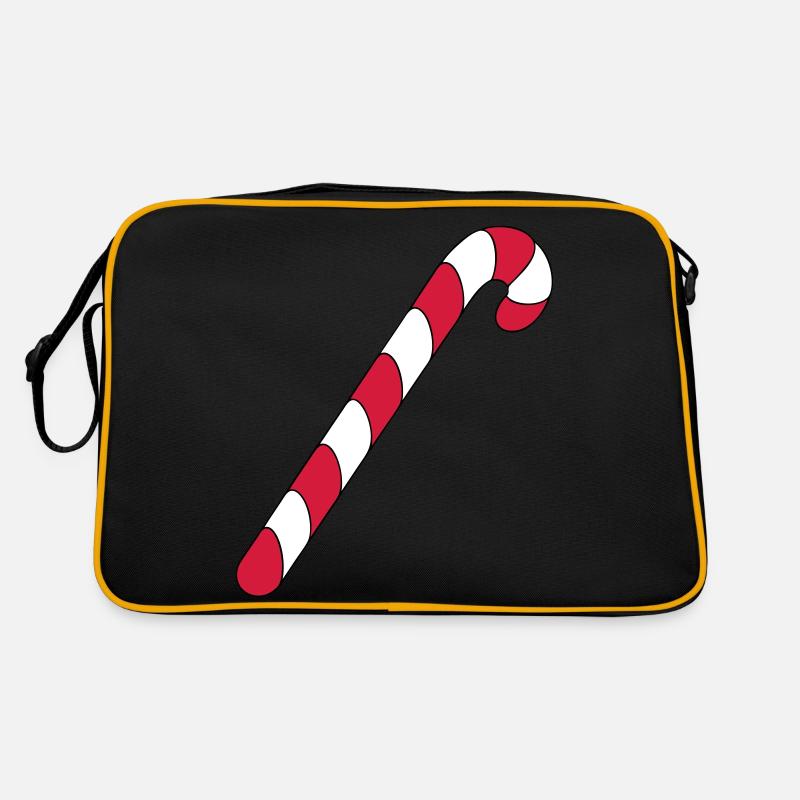 Zuckerstange - Retro Tasche - Schwarz/Gold