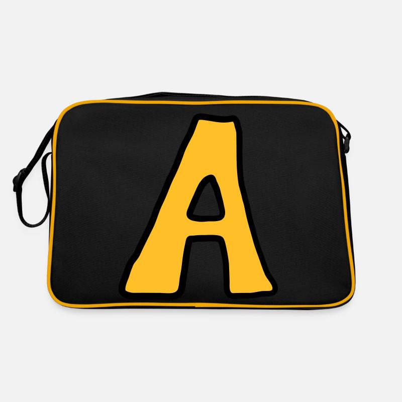 Buchstabe A Comic Cartoon Retro Tasche