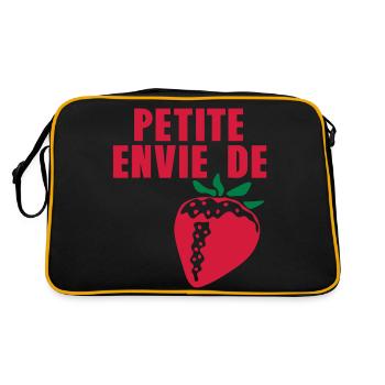 petite envie de fraise - Sac Retro - noir/or - Dos