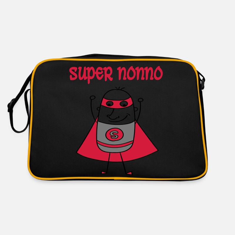 Super nonno - Sac Retro - noir/or
