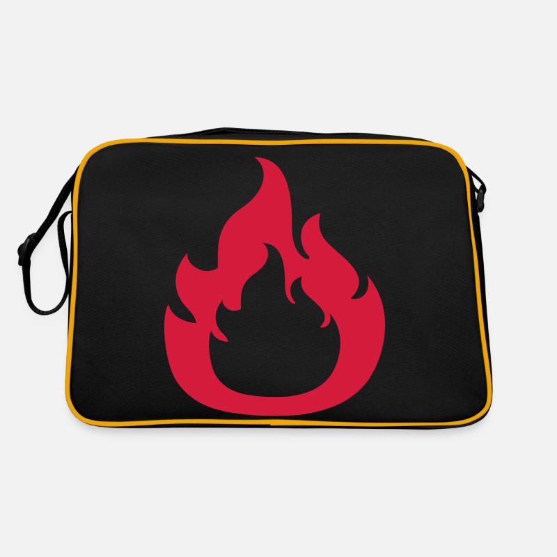 Logo fire design Retro Bag