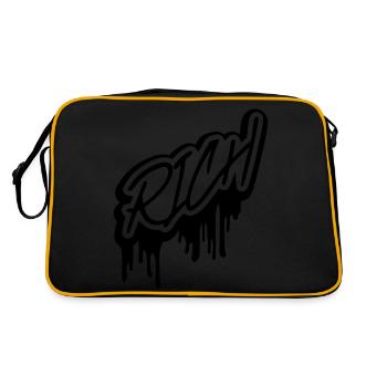 Schleim Rich lettrage - Sac Retro - noir/or - Dos