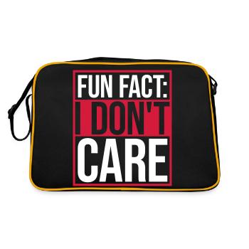 Je me fiche des faits - Sac Retro - noir/or - Dos