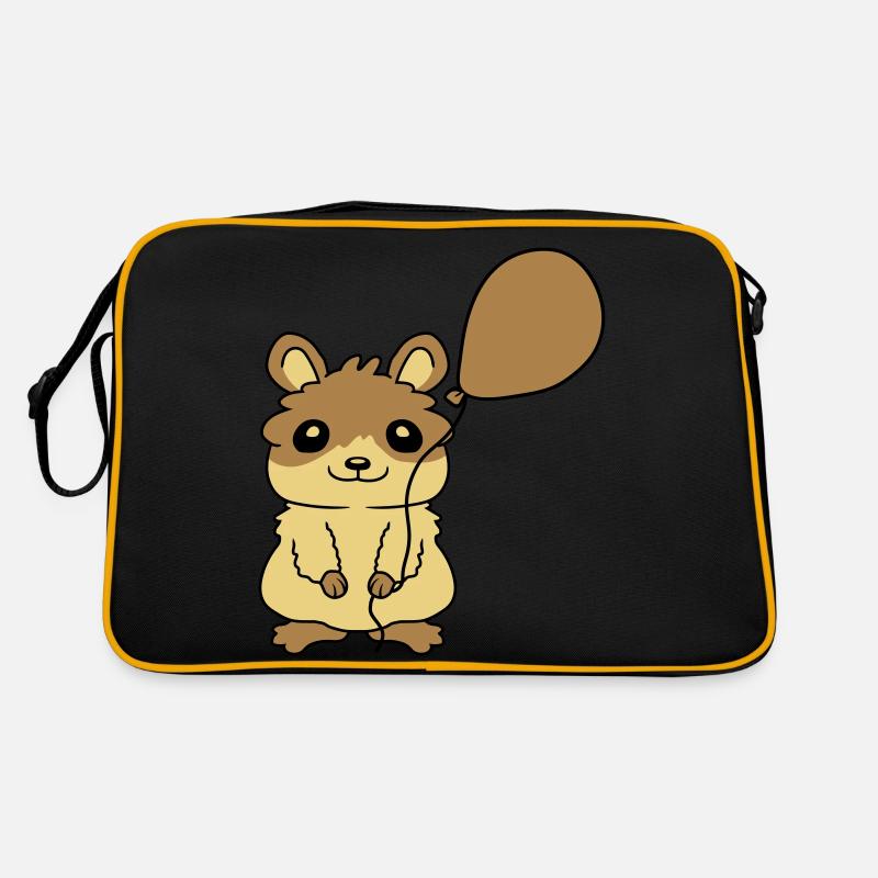 Luftballon Hamster Geschenkidee Comic Retro Tasche