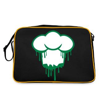 Graffiti Chef's Hat Kitchen Master Chef Cool Spray - Retro Bag - black/gold - Back