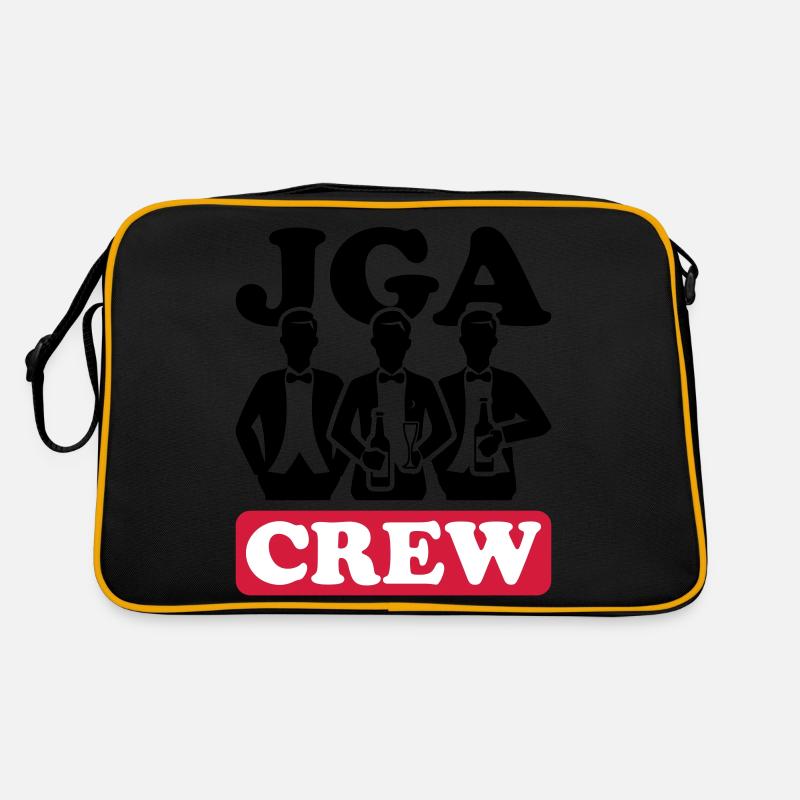 Junggesellen Abschied Crew Retro Tasche