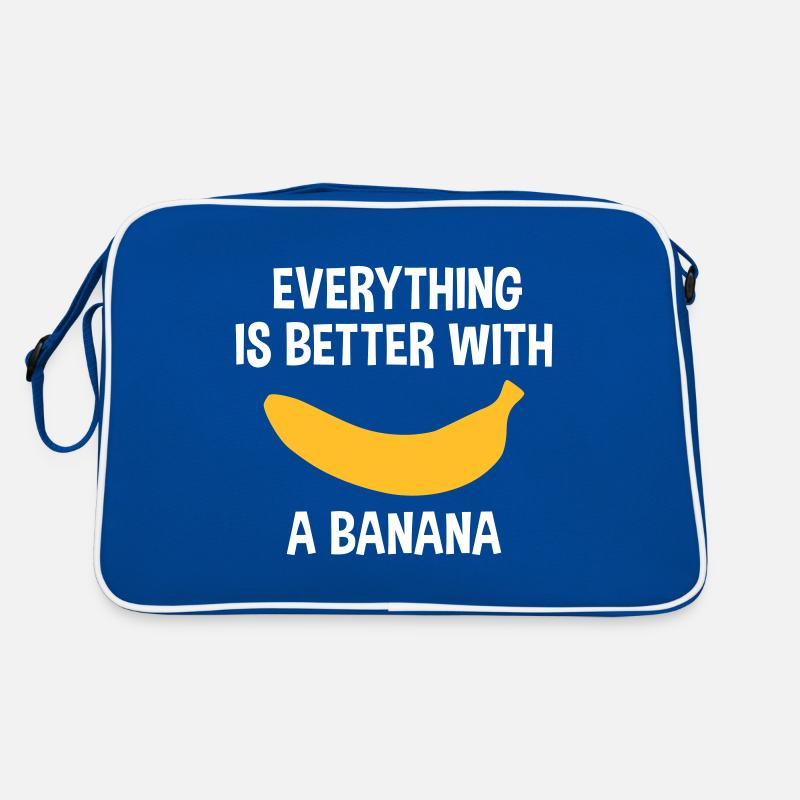 Everything is better with a banana (Banane) Retro Tasche