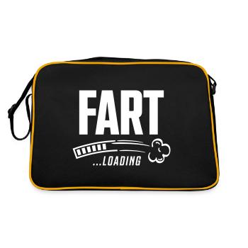 Fart loading - Retro Bag - black/gold - Back