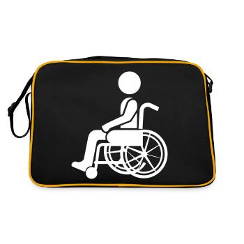 Fauteuil roulant - Sac Retro - noir/or - Dos